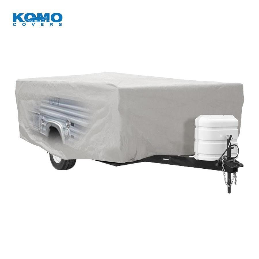 Komo Covers Camper Trailer Covers Pop Up Tent Trailer Camper Cover, Super-Duty (600D)