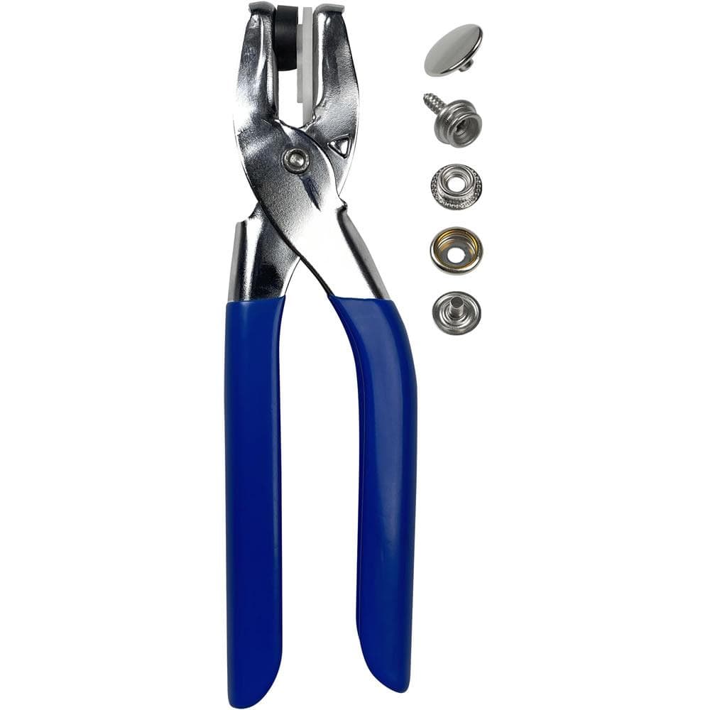  SeaSense Fastener Snap Kit 73 Piece with Tool, Silver/Blue  (SS-SMS-5001554) : Boating Fasteners : Sports & Outdoors