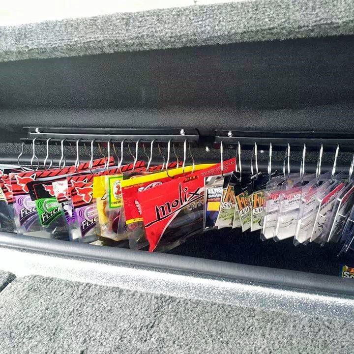 bass boat lure hanger Cooks Go-To Tackle Storage System Black