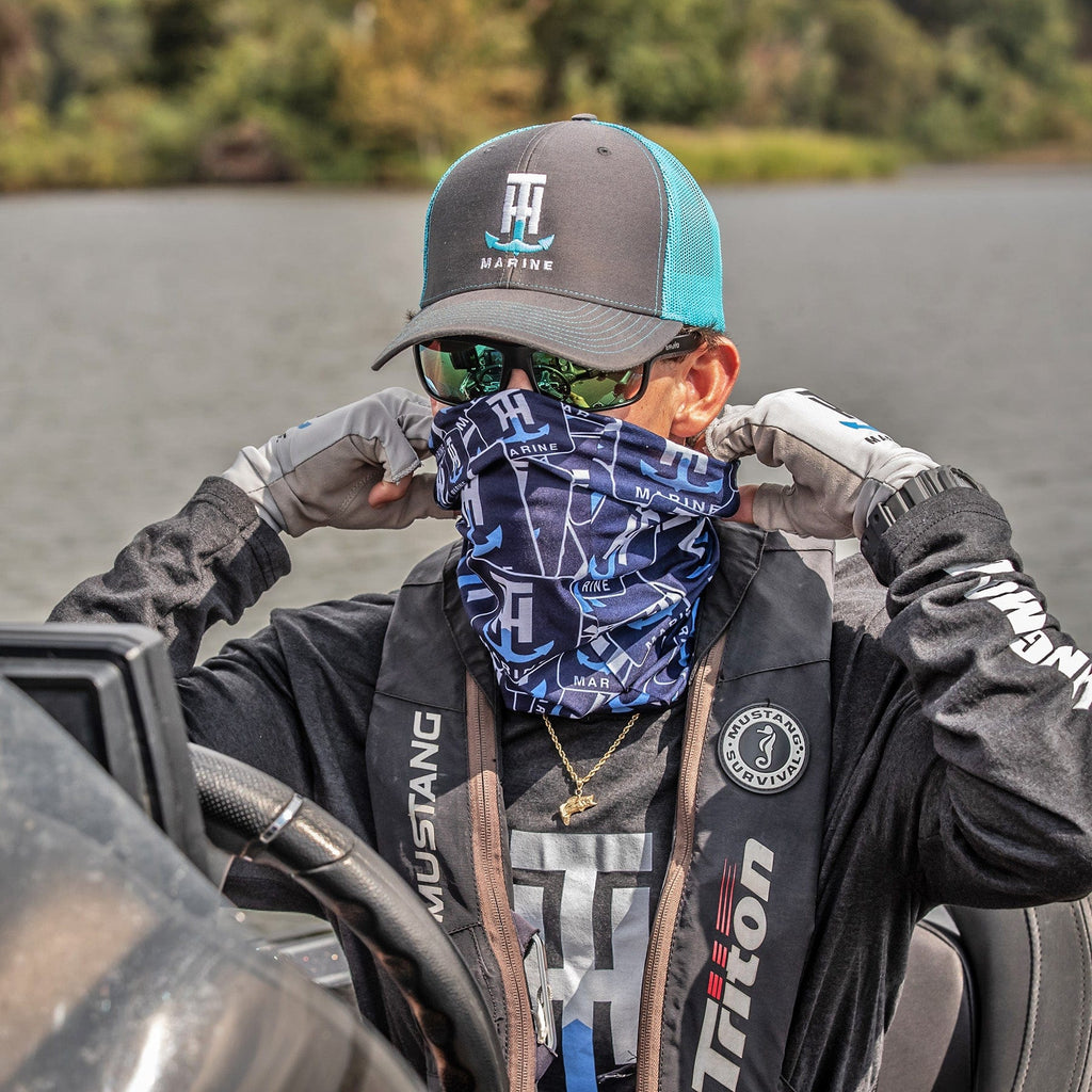 Fly Fishing Face Shield Camo Chucker Neck Gaiter Fishing Face Mask