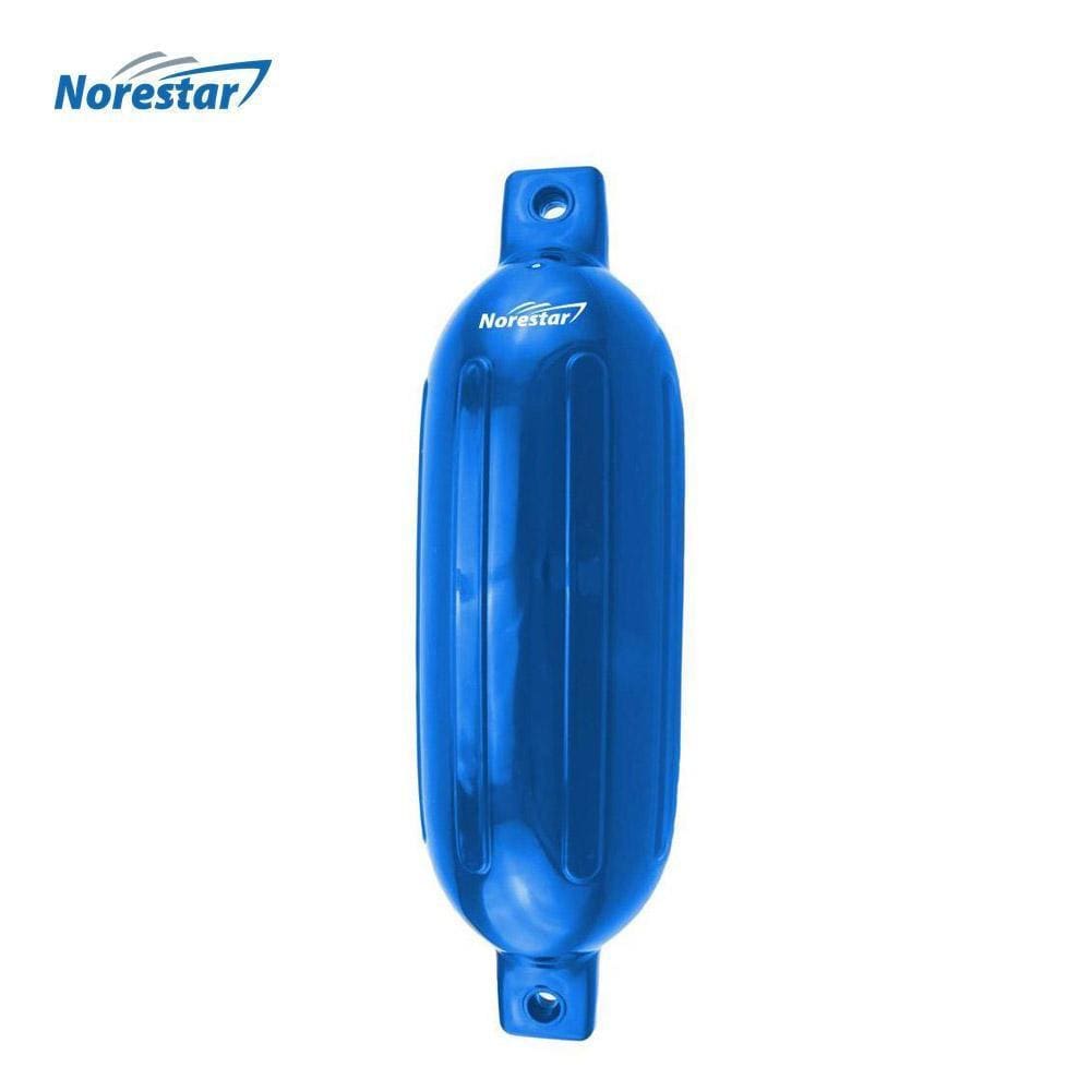 Norestar Fenders 5.5" × 20" / Blue Double-Eye Ribbed Boat Fender, Deflated