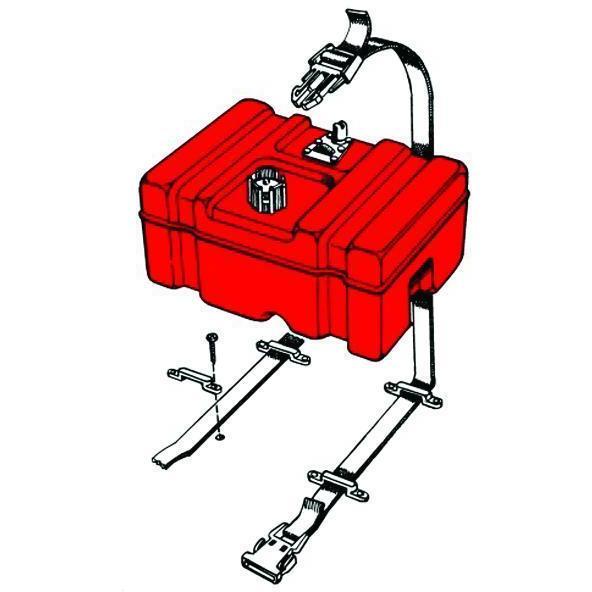 TH Marine Gear Fuel Container Hold-Down Kit for Boats
