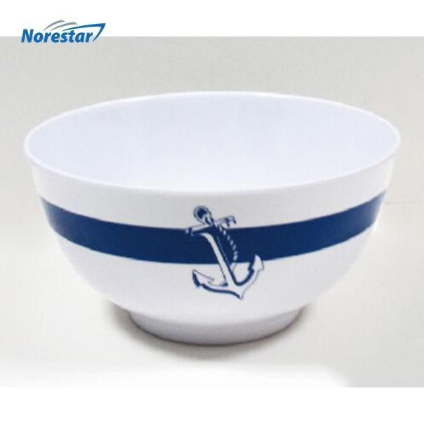 Norestar Galleyware 20 Piece Melamine Galleyware Dish Set, Nautical Collection