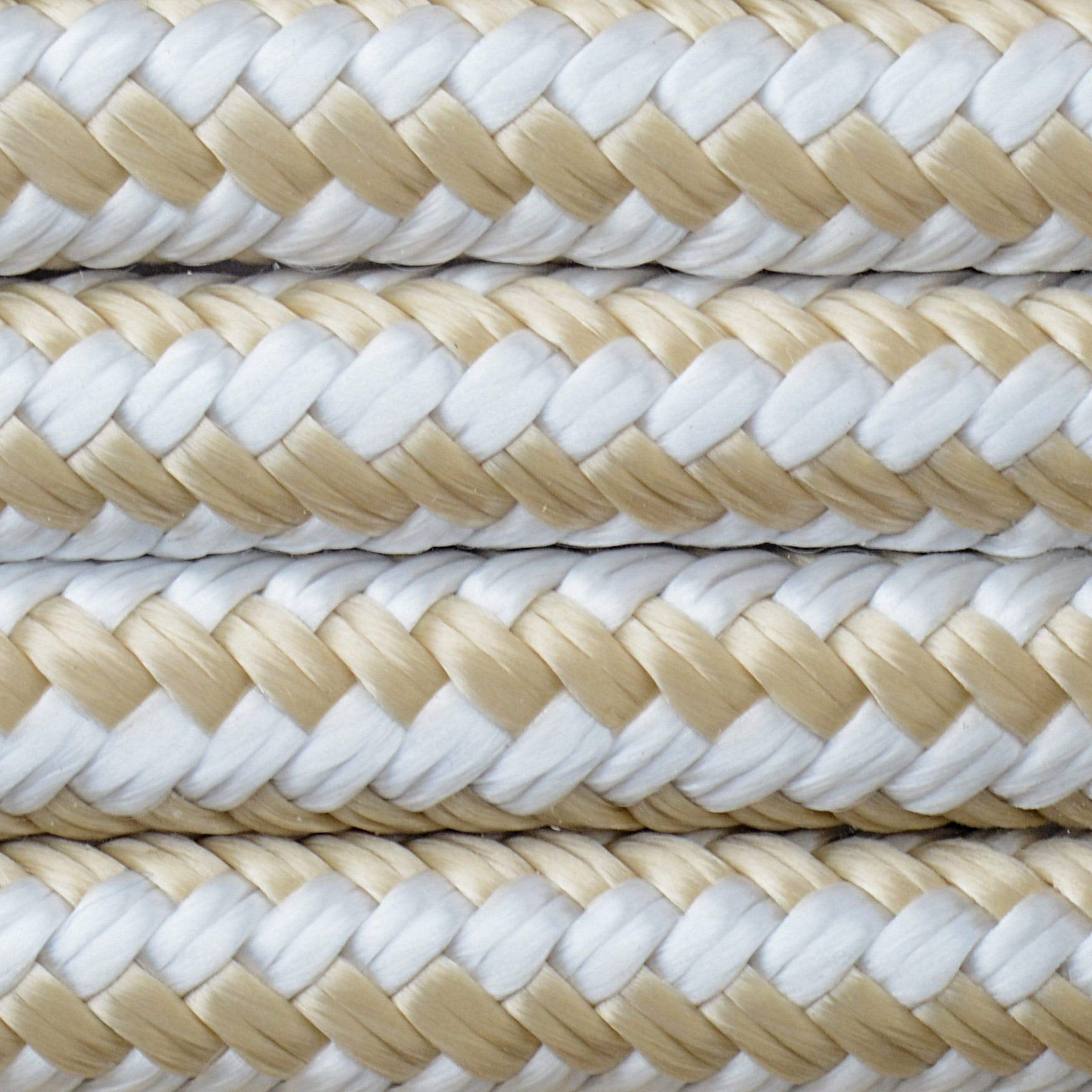 double braided fishing line Gold 1/2" X 25' Premium Double Braid Dock Line
