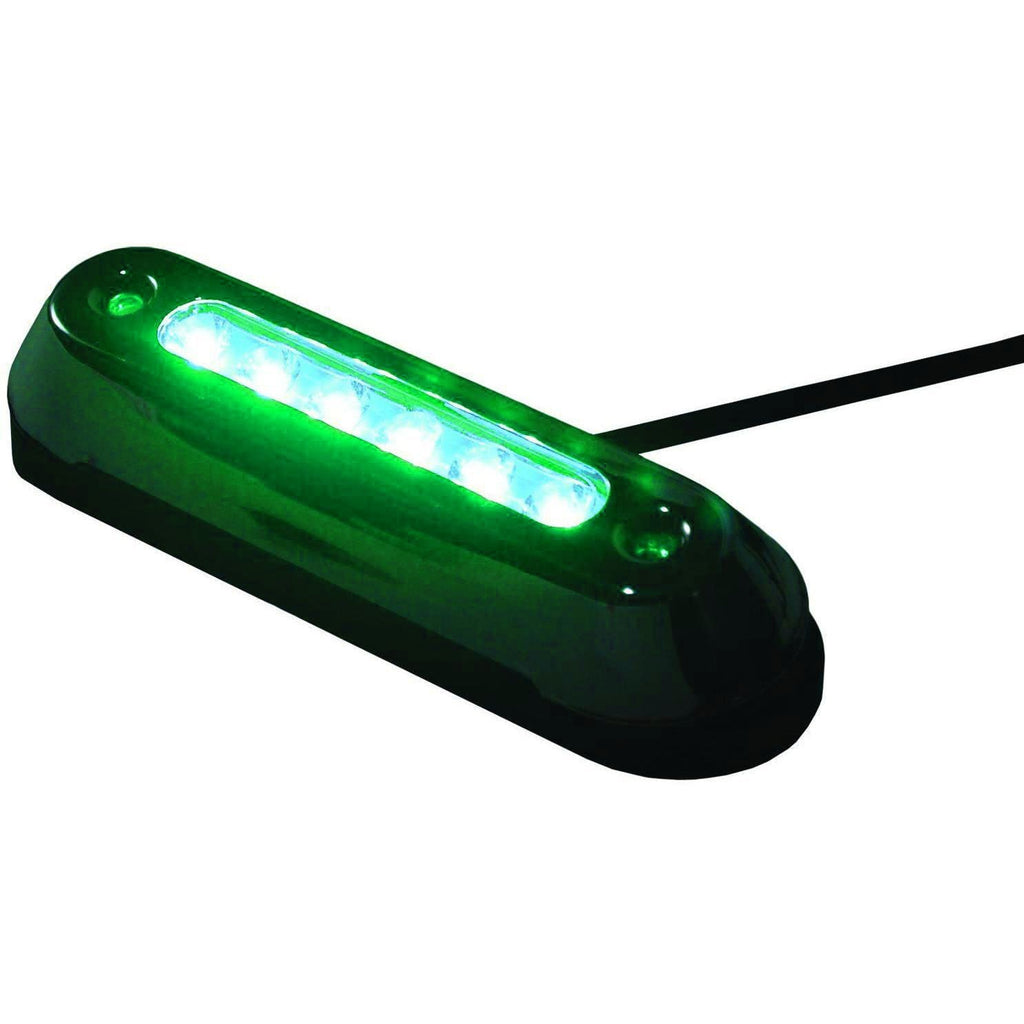 TH Marine Gear Green Stainless Steel Oval LED Underwater Light