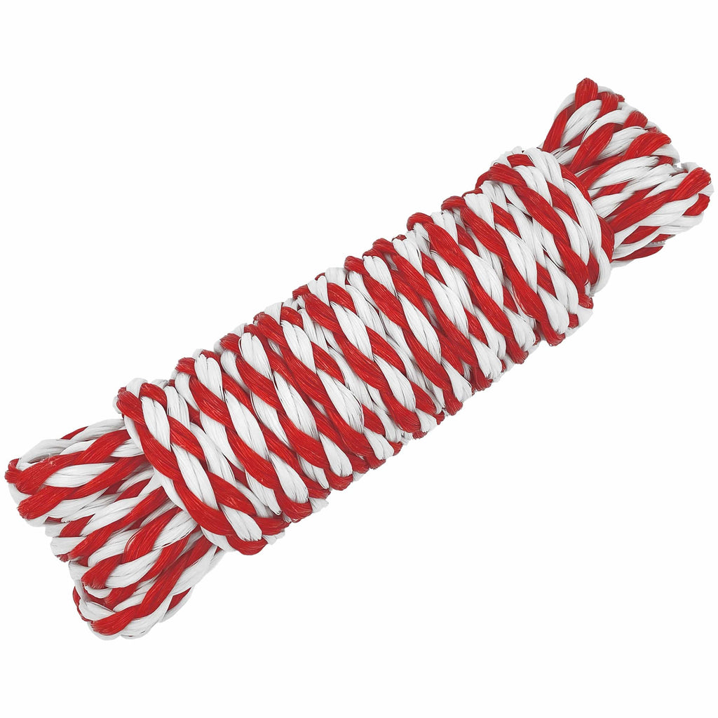 First Source Hollow  Braid Polypropylene Utility Line - Red/White