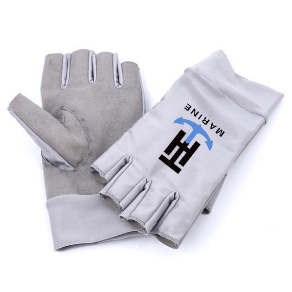 marine handschuhe T-H Marine Logo UV Protection Fishing Gloves, Size: Medium