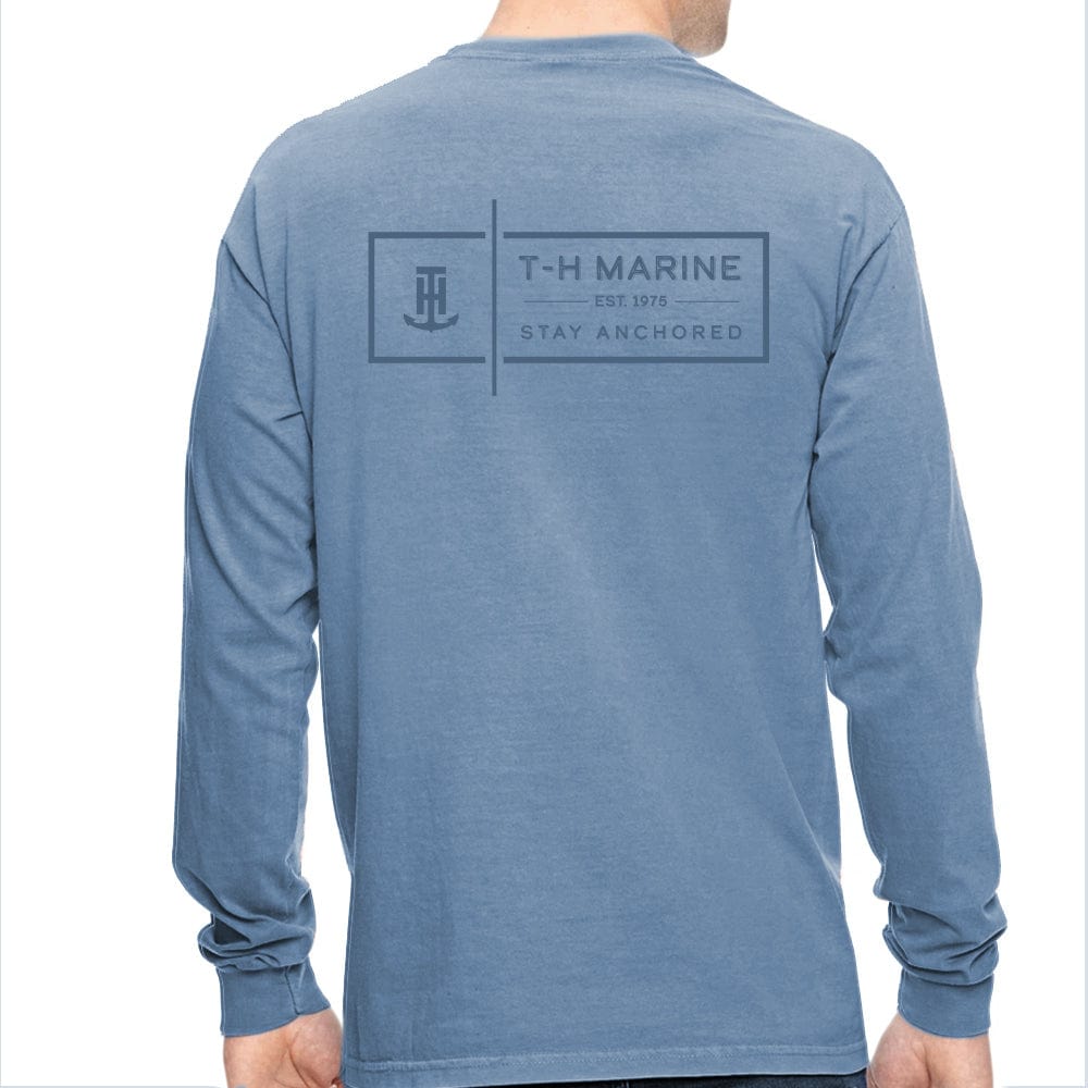 T-H Marine Long Sleeve Shirt Blue Stay Anchored Long Sleeve Shirt