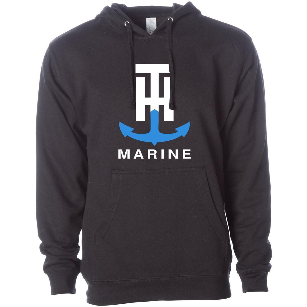 TH Marine Gear Medium Black Logo Hoodie