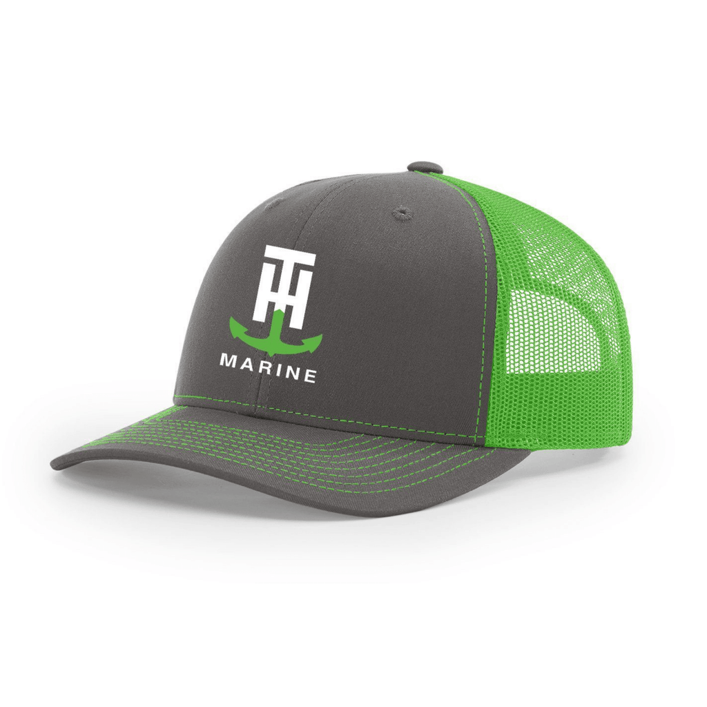 TH Marine Gear Neon Green Logo Snapback Hat
