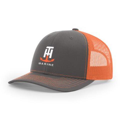 TH Marine Gear Neon Orange Logo Snapback Hat