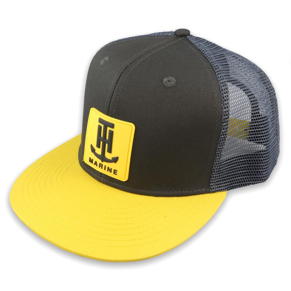TH Marine Gear Neon Yellow Logo Flatbill Hat