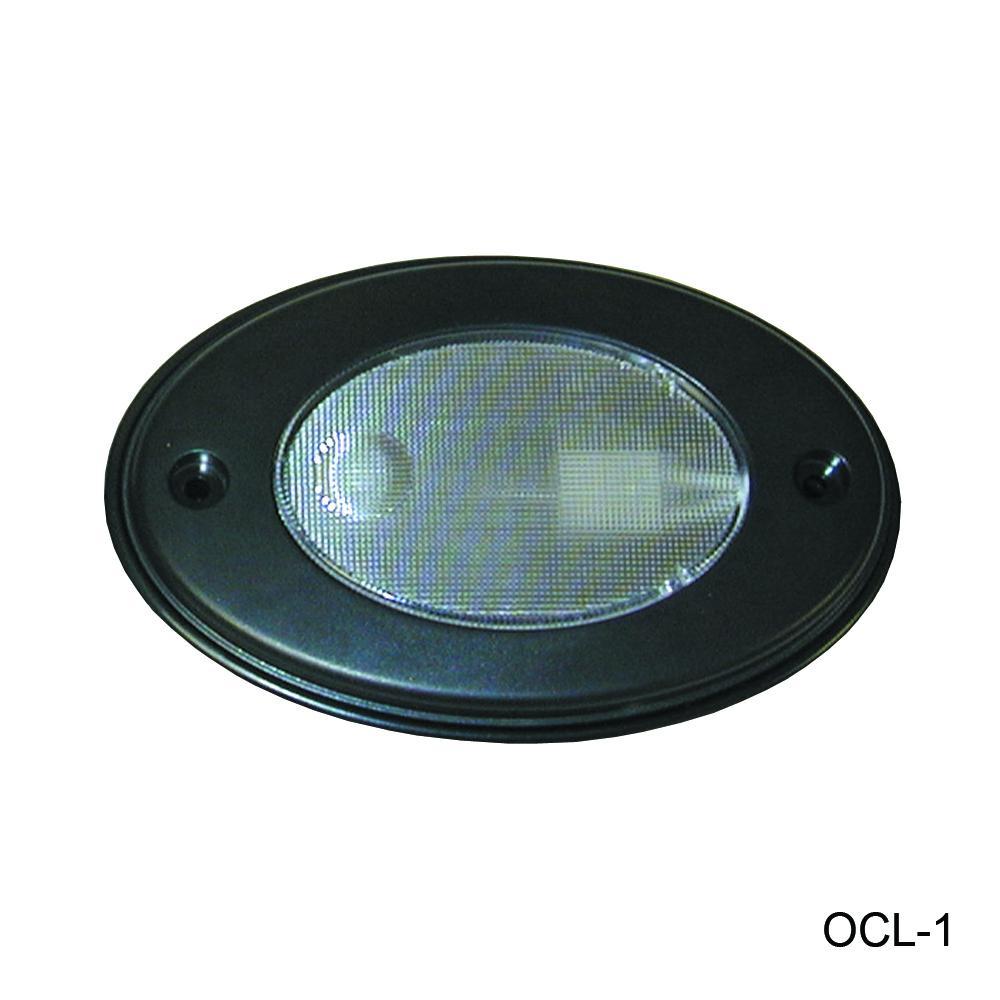 TH Marine Gear Oval Courtesy Light – Black (LED-OCL-1) Oval Courtesy Lights