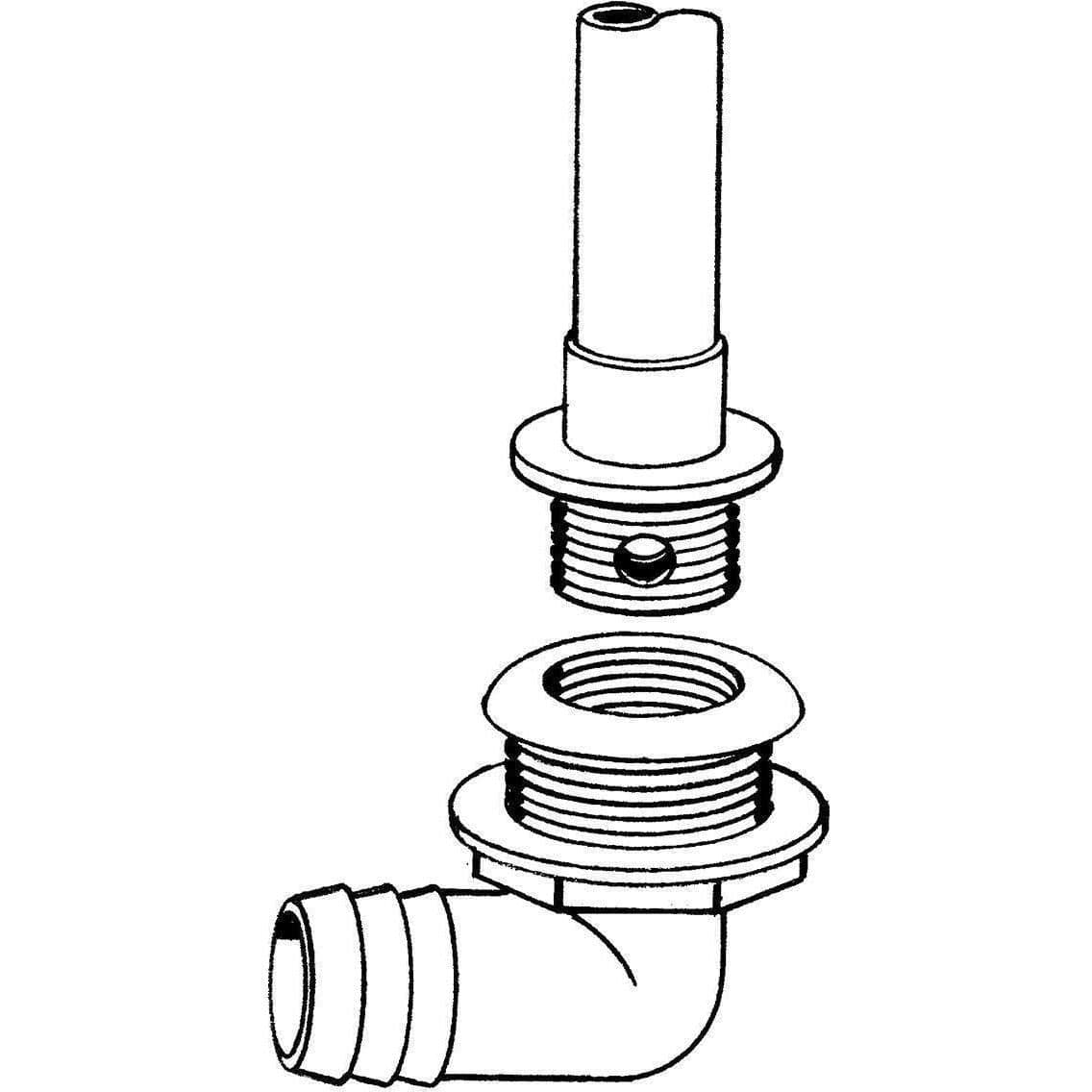 Overflow Drain Tubes-Threaded Drains - T-H Marine Supplies