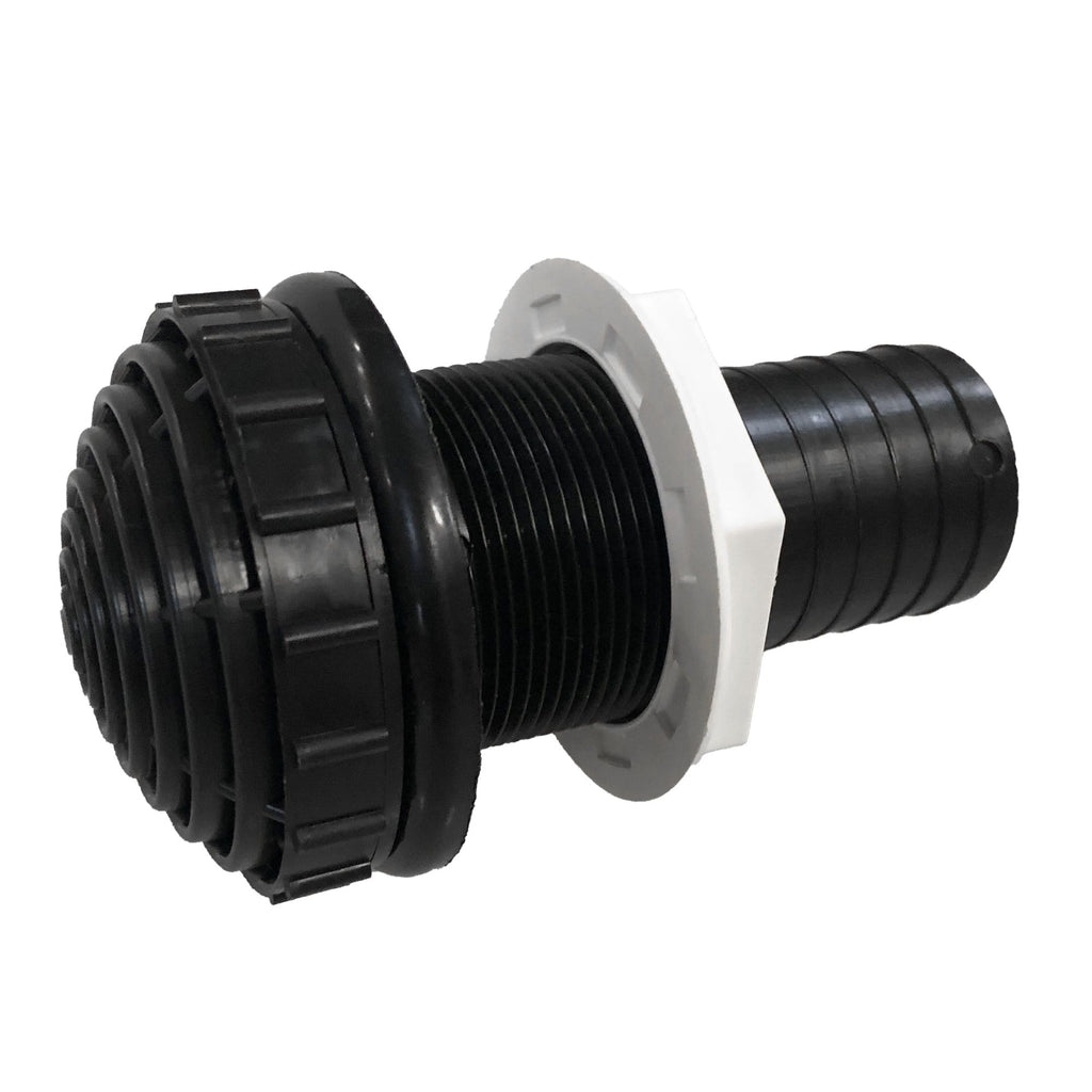 TH Marine Gear Overflow Fitting - Straight Overflow Fittings with Filter