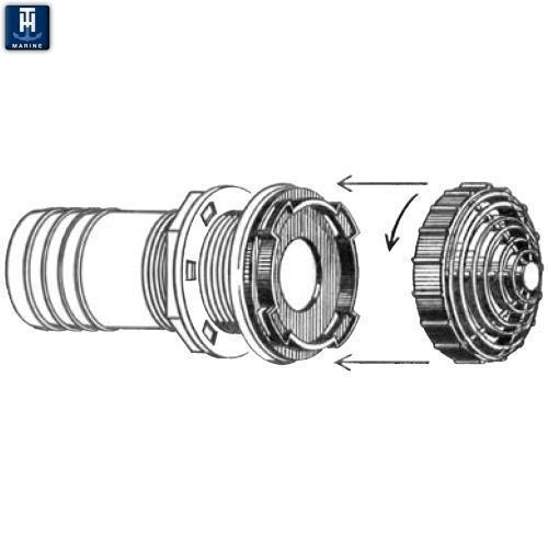 TH Marine Gear Overflow Fittings with Filter