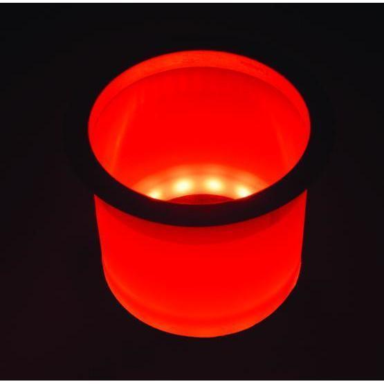 TH Marine Gear Red LED Lighted Stainless Steel Rim Drink Holder