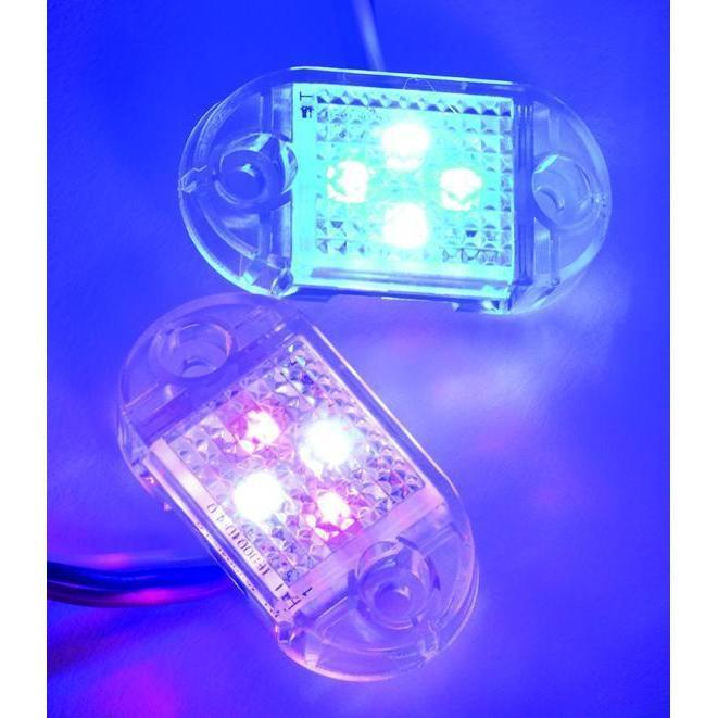 TH Marine Gear Red/White Combo Discontinued Mini Accent LED Light - Combo Colors
