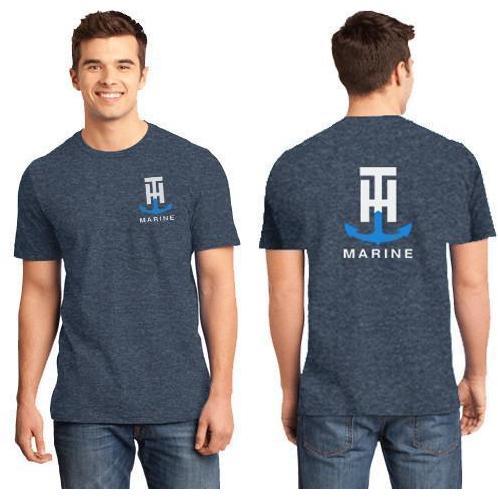 Benadrukken Luxe camera Navy Logo Front/Back T-Shirt - T-H Marine Supplies