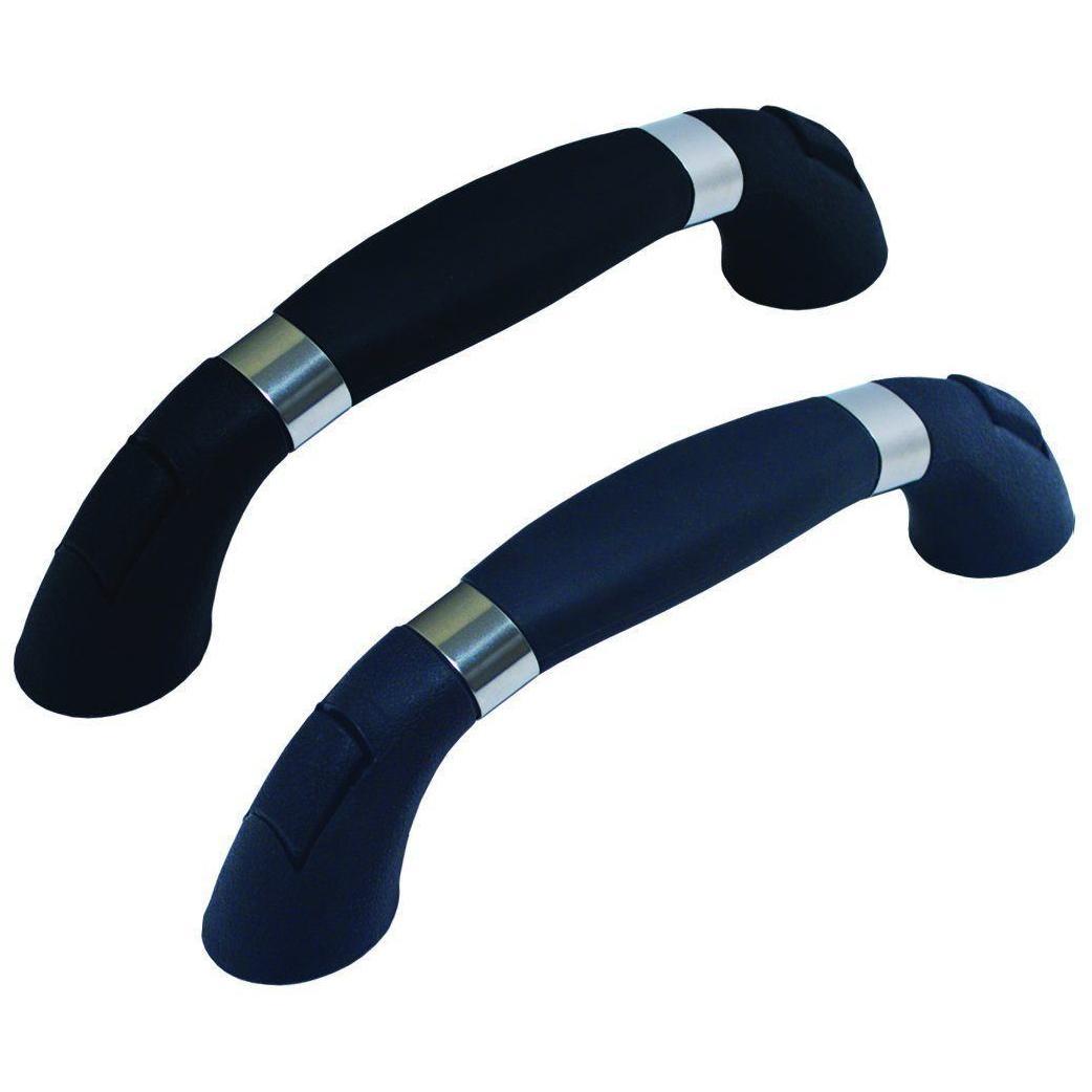 Soft Molded Grab Handle with Stainless Steel Accent Rings
