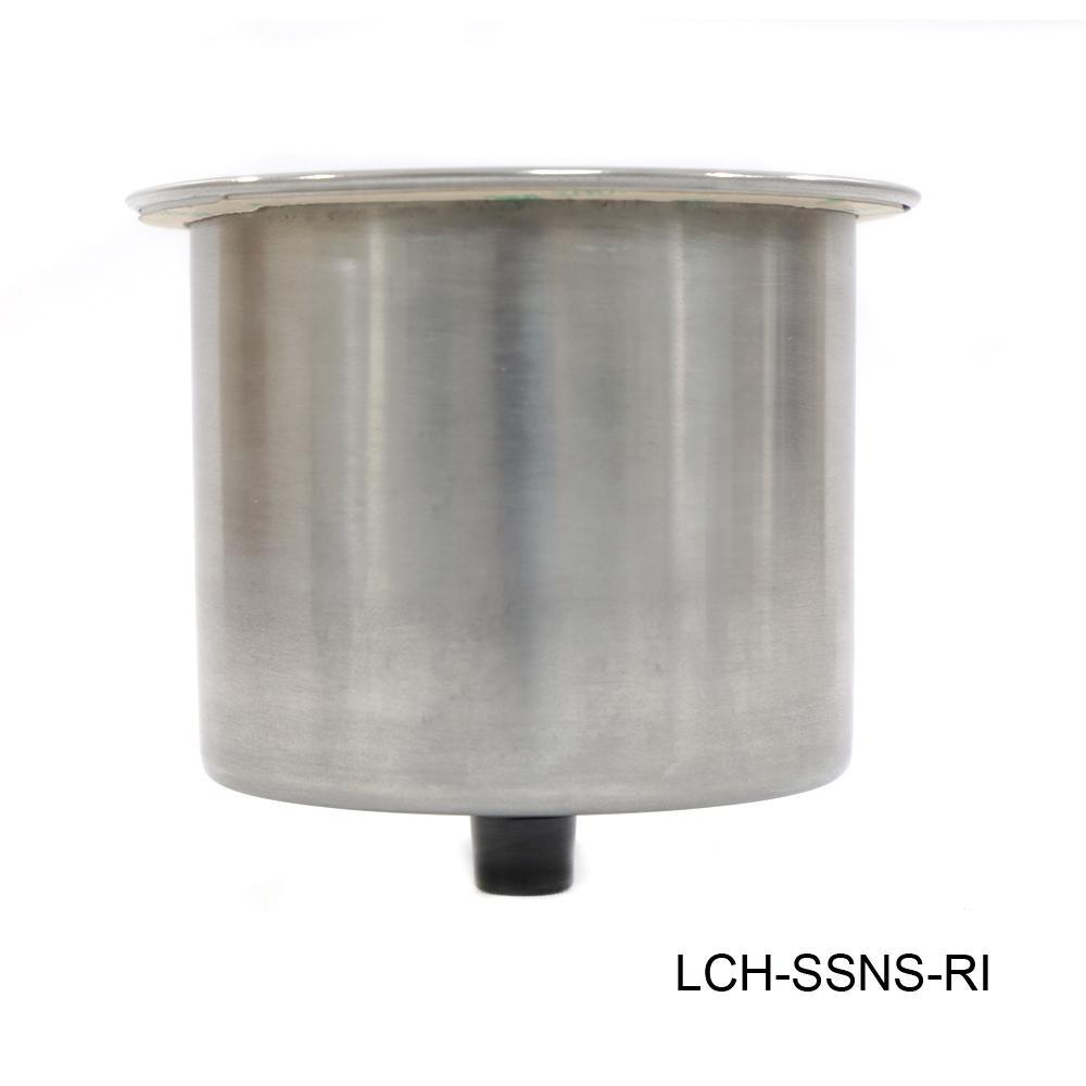 Stainless Steel No Step Cup Holder with Rubber Insert