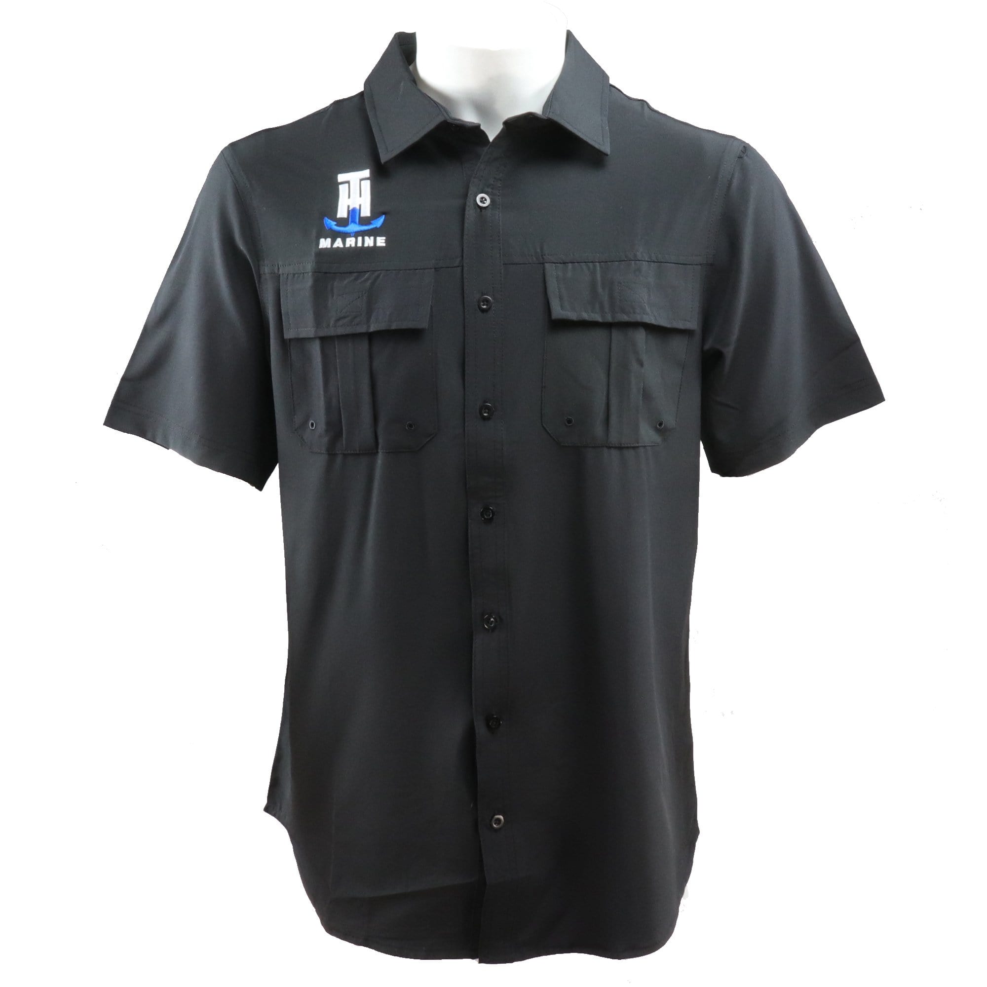 T-H Marine Black Performance Fishing Shirt XL