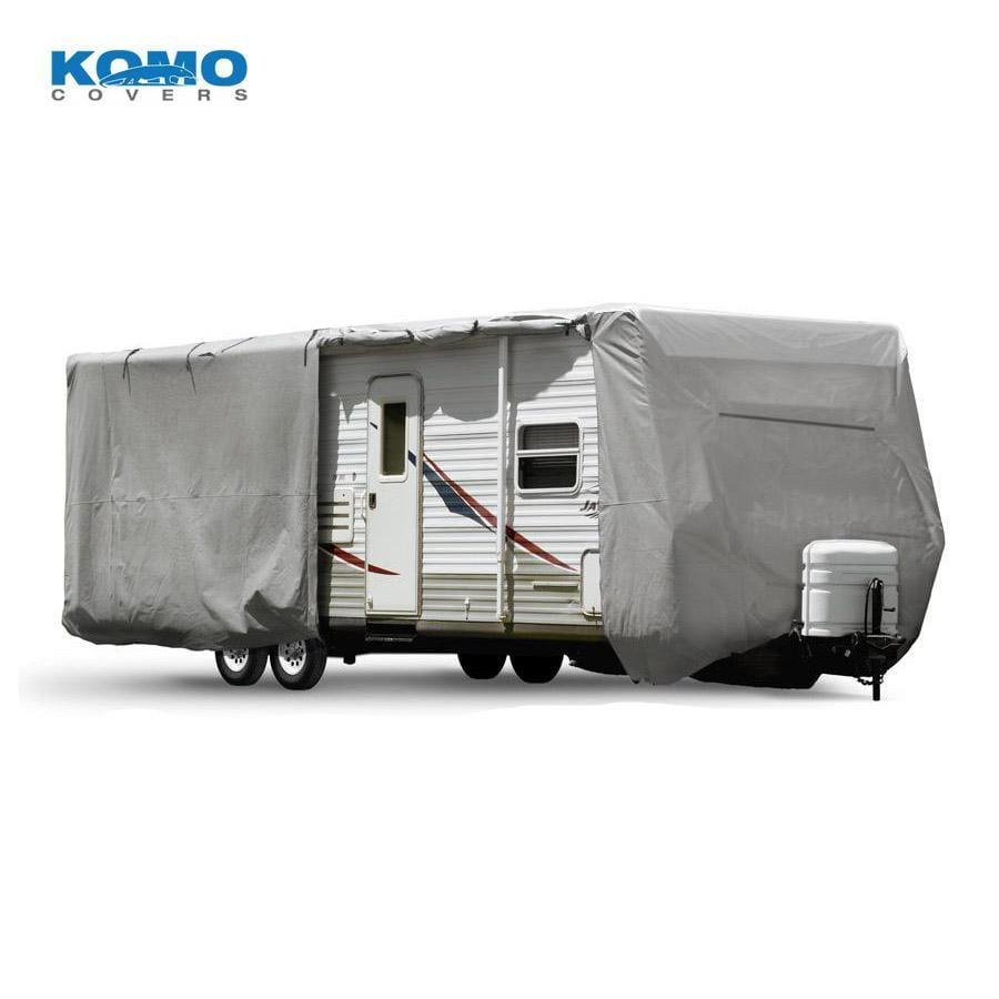 camper trailer travel trailer Komo Covers Waterproof Travel Trailer RV Cover Super-duty 20-22 Feet
