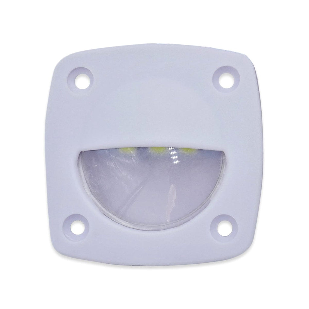 T-H Marine White Bezel / White LED / Exposed Fasteners (LED-51876-DP) LED Courtesy Companion Way Light