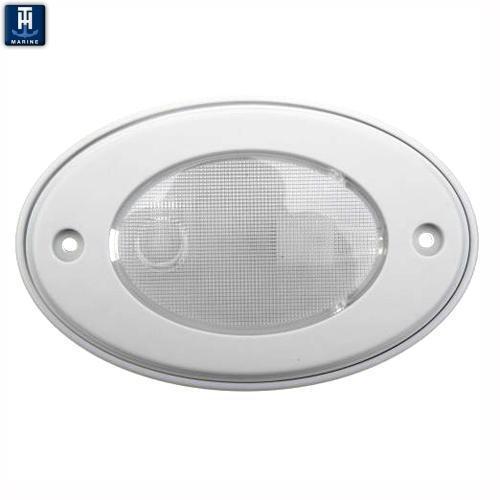 TH Marine Gear White including mounting ring (OCL-2K-DP) Oval Courtesy Lights