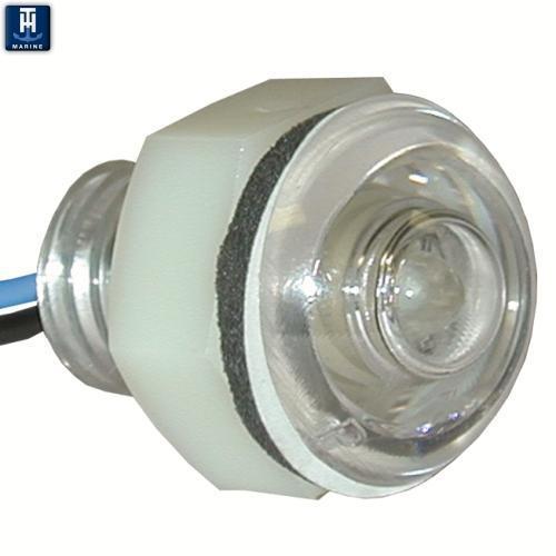 TH Marine Gear White LED Mini Button Livewell Light