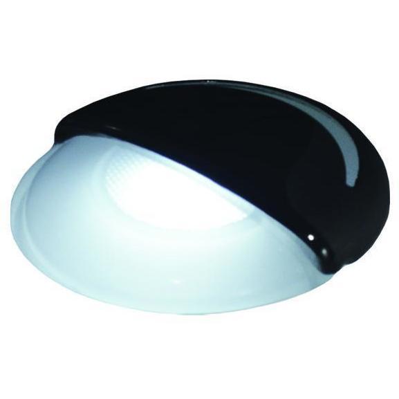 TH Marine Gear White LED Round Companion Way With Eyebrow Accent Slit